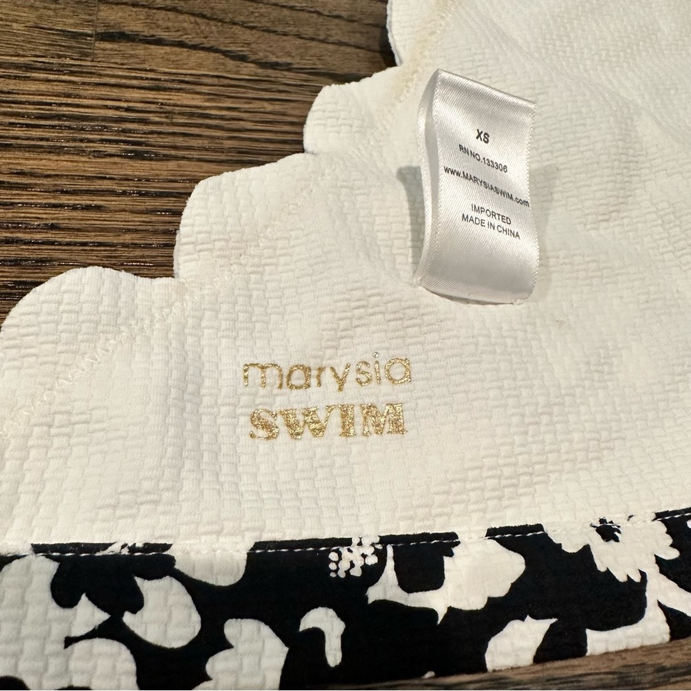 Marysia Black/White high neck bikini - Picture 3 of 4